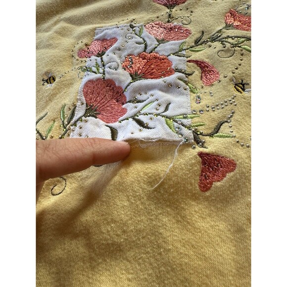 Vtg Decorated Originals Womens Size Med Sweatshirt Pullover Embroidered spring - Picture 8 of 16